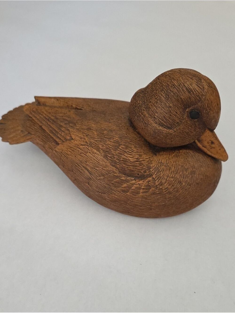 Vintage 1985 Craft-Tex Resin Duck Decoy Figurine - American Wild Fowl Series